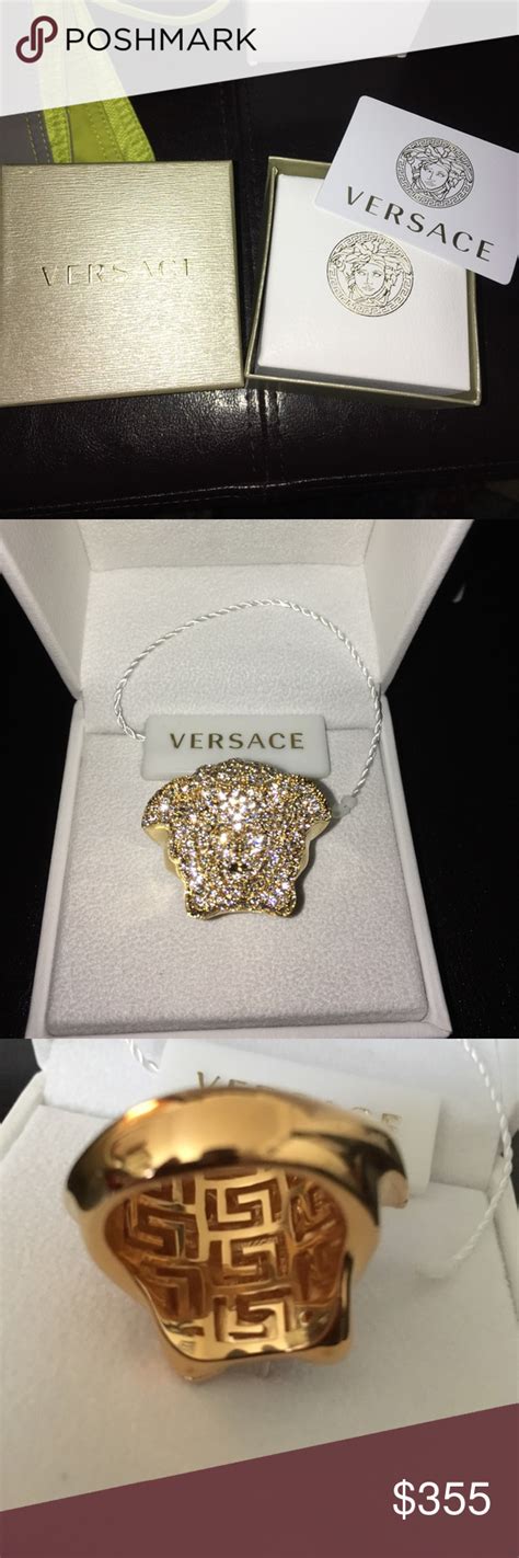 iced out versace ring|Versace Ring .